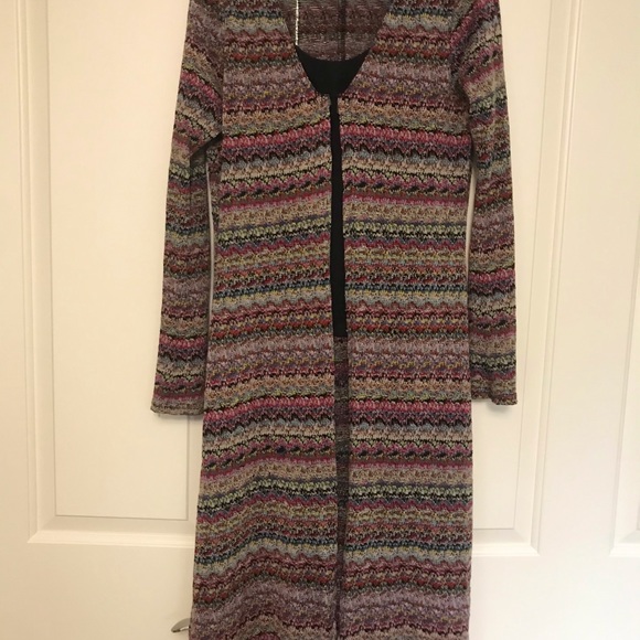 “EVOLUTION not REVOLUTION” Long Maxi Lightweight Cardigan, Medium. - Picture 6 of 8